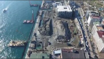 Galataport havadan görüntülendi