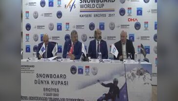 Dünyanın en iyi 120 snowboard sporcusu şampiyonluk için Erciyes'e geliyor