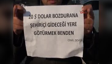 20 dolar bozdurana motosikletle ulaşım