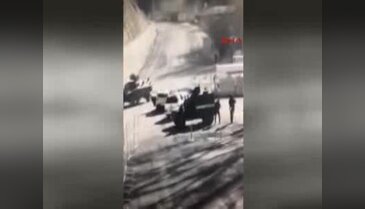 Ovacık yolunda kontrol noktasına saldırı girişimi kamerada