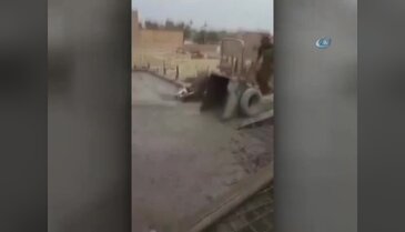 Bir anda havaya fırladı!