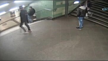 Almaya'da kadına insanlık dışı saldırı kamerada