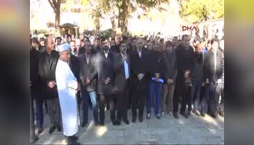Halep'te ölenler için Şanlıurfa'da gıyabi cenaze