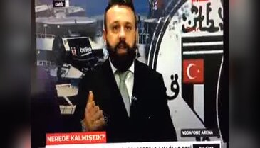 Patlama, BJK TV canlı yayınına böyle yansıdı