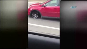 Akan trafikte tehlikeli görüntü