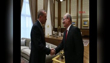 Cumhurbaşkanı Erdoğan, ATO Başkanı Baran'ı kabul etti