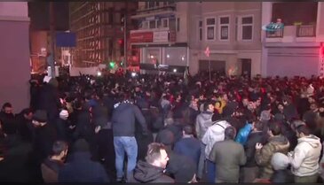 İran Konsolosluğu önünde Halep protestosu