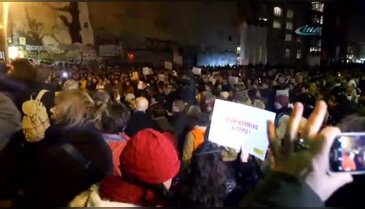 Paris'te Halep için dayanışma mitingi