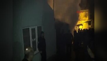 Yaşlı çifti yangından komşuları kurtardı