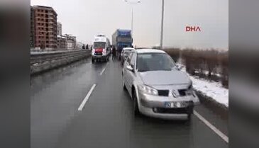 Rize'de zincirleme trafik kazası