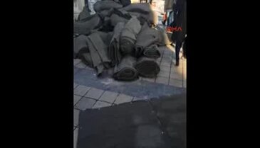 Dona karşı kaldırımlarda halılı önlem