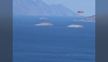 Yunan balıkçılar Kardak'ta