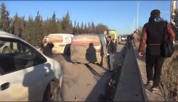 Halep'ten ayrılan siviller İdlib'de