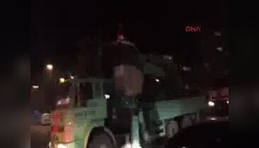 İstanbul'daki terör saldırısına çekicilerden eylem