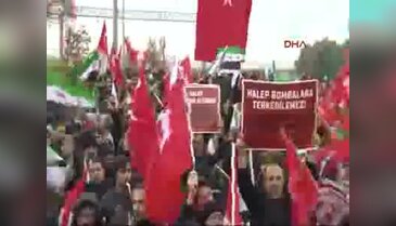 İHH'dan Halep mitingi