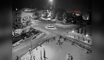 Deprem anı güvenlik kameralarında