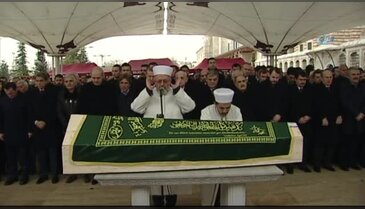 Cenaze törenine Erdoğan da katıldı