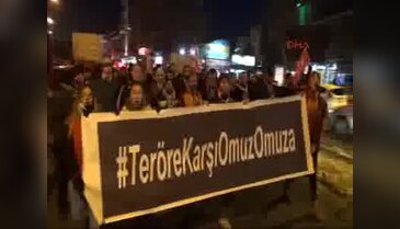 Niğde'de taraftar grupları teröre karşı birlikte yürüdü