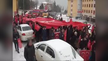 Karabük'te 'Teröre lanet yürüyüşü'