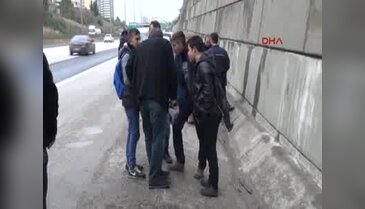 Otoyol tüneline kız arkadaşının ismini yazan liseliye polis sürprizi