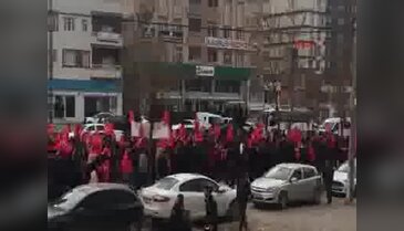 Mardin'de terörü protesto mitingi