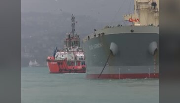 Karaya oturan gemi kurtarıldı