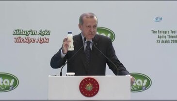 Cumhurbaşkanı Erdoğan "milli içkimiz ayrandır" sözlerini yineledi