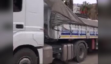 Adıyaman'dan Halep'e 4 TIR yardım