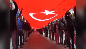Samsun'da terörü protesto mitingine 5 bin kişi katıldı