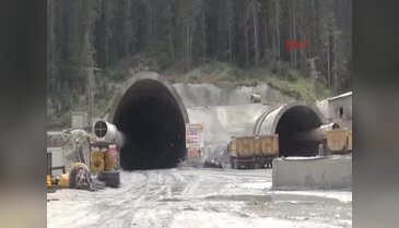 Ilgaz Tüneli'nden görüntüler