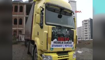 Diyarbakır'dan Halep'e 6 TIR yardım