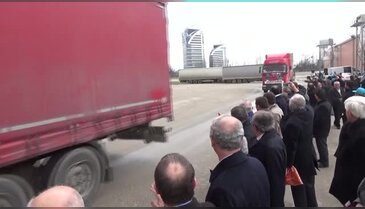 Bursa'dan Halep'e 40 TIR yardım