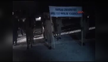Sarıkamış'ta saygı nöbeti