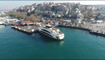 Dolgu yapılacak Üsküdar Sahili havadan görüntülendi