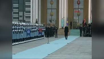 Cumhurbaşkanı Erdoğan, Kosova Cumhurbaşkanı Taçi'yi resmi törenle karşıladı