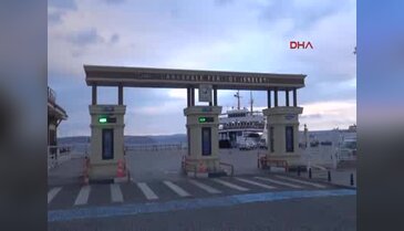 Çanakkale'de feribot seferleri bugün de iptal edildi
