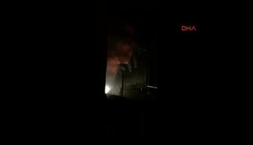İskenderun'da geri dönüşüm tesisi yandı