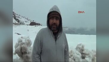 Adıyaman Çelikhan'daki Çat Barajı dondu