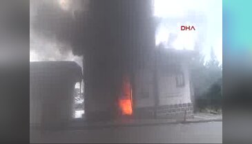 Siverek'te elektrik trafosu yandı