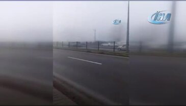 Bartın'da buz pistine dönen yollarda araçlar birbirine girdi