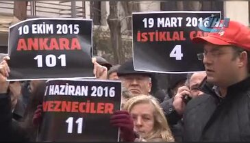 Başkent'te İstanbul'daki terör saldırısı protesto edildi