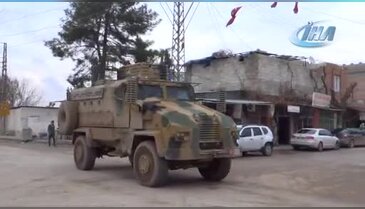 El Bab'a tank ve iş makinesi sevk edildi