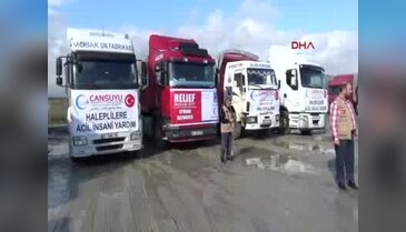 Suriyelilere 12 TIR yardım gönderdi