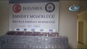 Okmeydanı'nda kaçak sigara operasyon