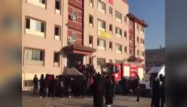 Şanlıurfa'da lisede yangın 20 öğrenci dumandan etkilendi