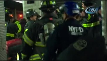 New York'ta tren raydan çıktı: 18 yaralı
