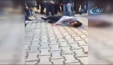 Sokak ortasında arkadaşını vurdu