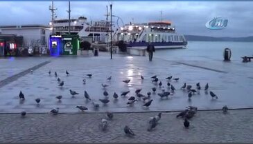 Çanakkale'de feribot seferlerine fırtına engeli