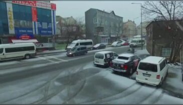 İstanbul'da kar havadan görüntülendi