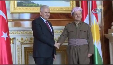 Başbakan Yıldırım IKBY Başkanı Mesud Barzani ile görüştü